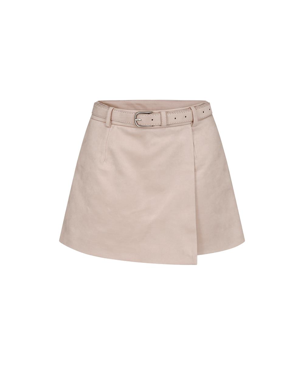로베르 스커트 팬츠 연핑크