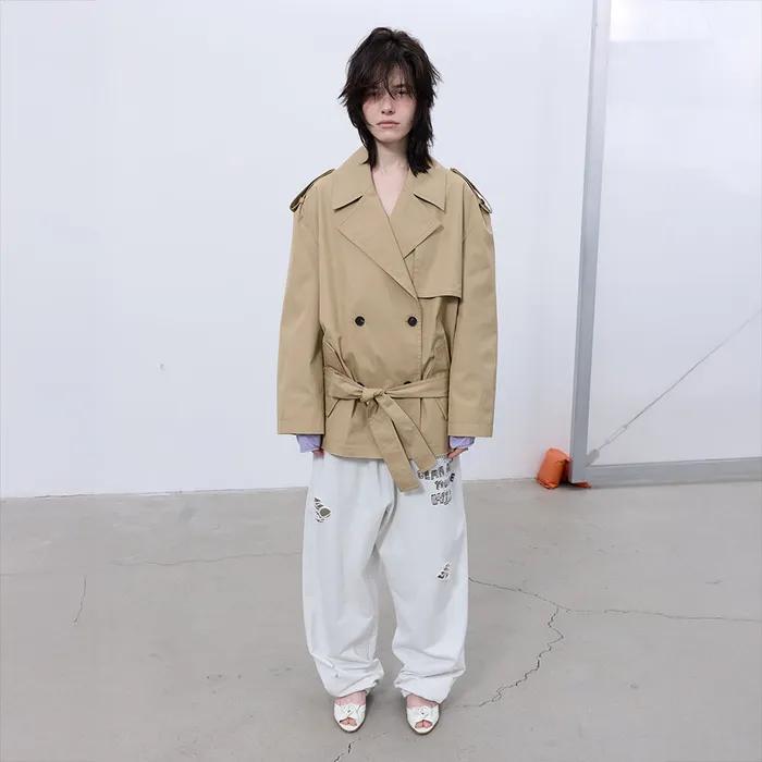 HALF TRENCH JACKET (BEIGE)