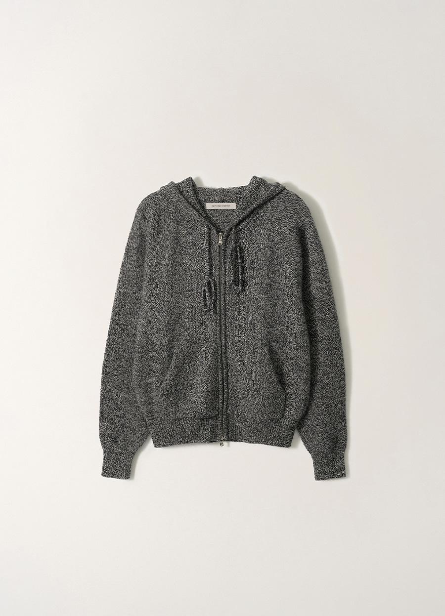 Ralph hoodie zipup (Black and white)