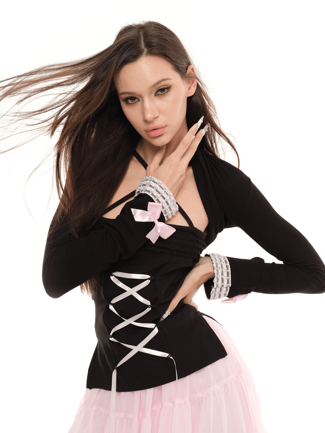 Dolly Ribbon Bolero (black)