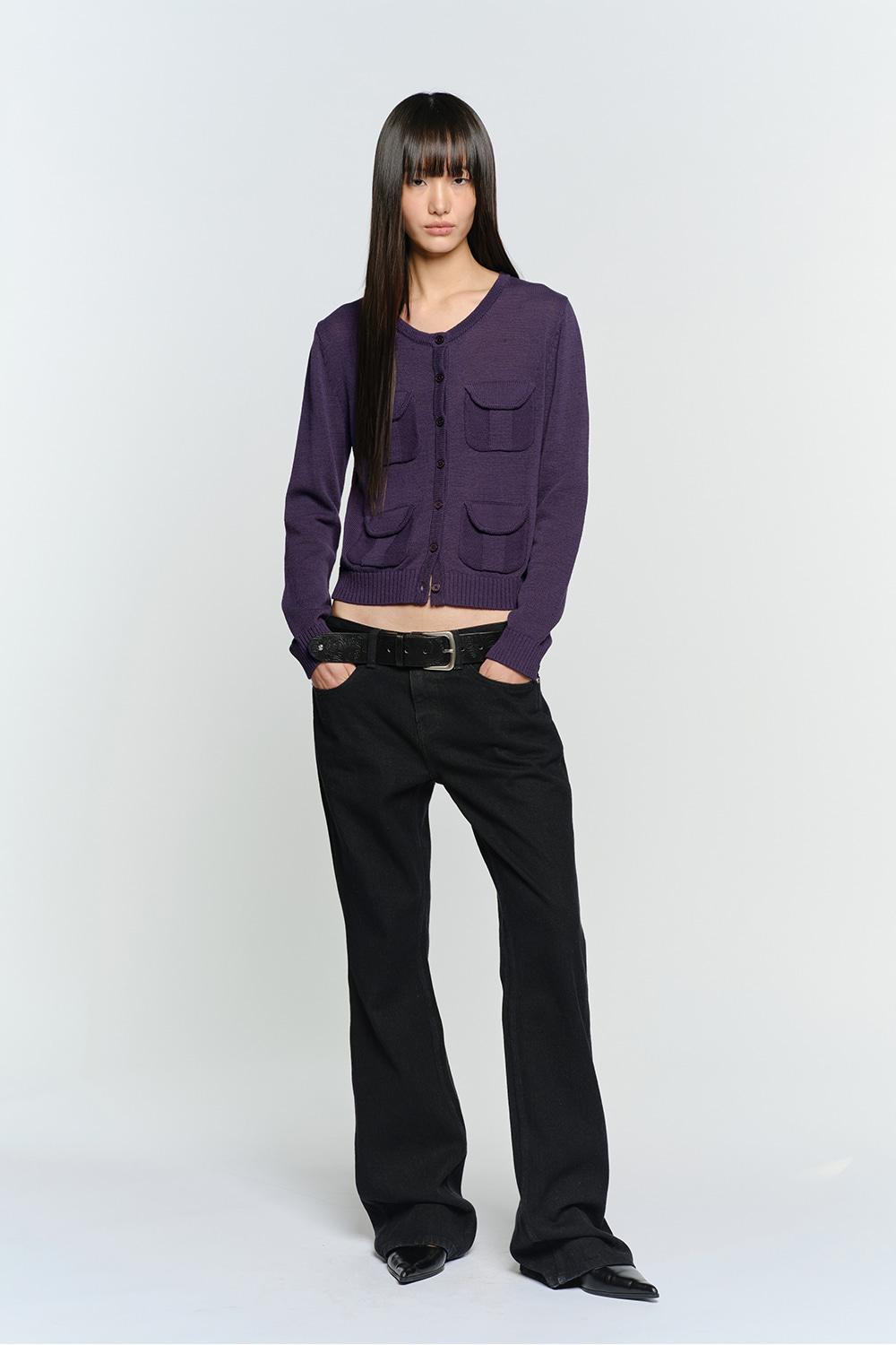 STRAIGHT SLIM DENIM PANTS, BLACK