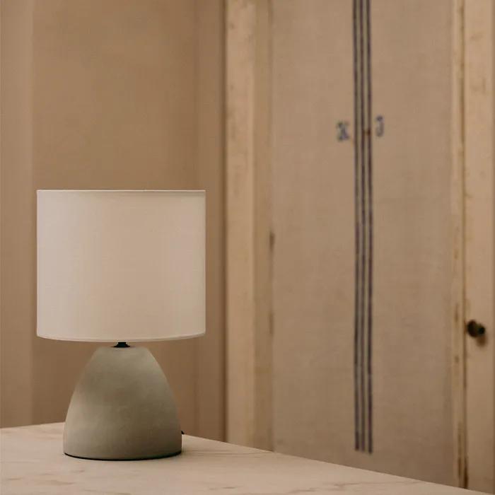 Mushroom Table Lamp Gray