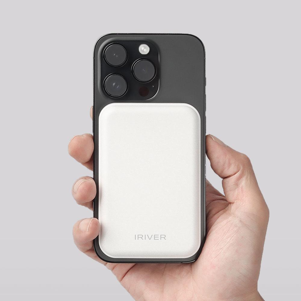 아이리버 맥세이프 보조배터리 15W 유무선 미니 보조배터리 5000mAh