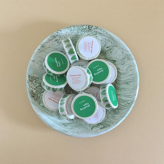 Masking tape - green heart