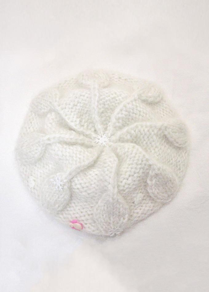 묘랑 Snow bunny knit beanie