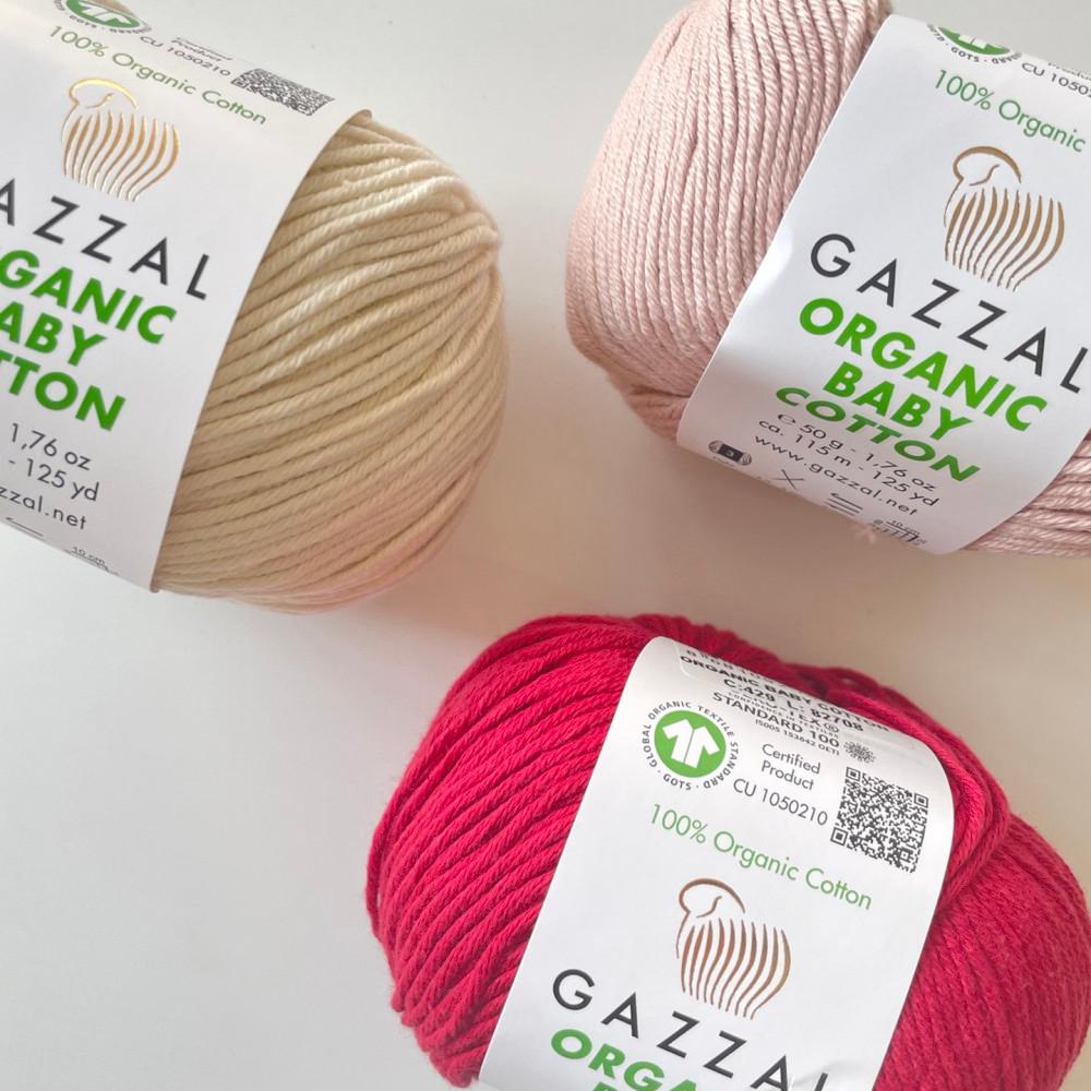 [Gazzal] 가잘 오가닉 베이비코튼 Organic Baby Cotton  / 뜨개질 뜨개실 털실