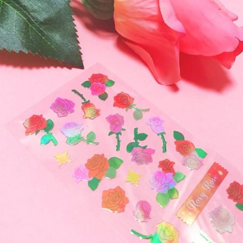 영롱한 Rosy Rose 칼선 스티커
