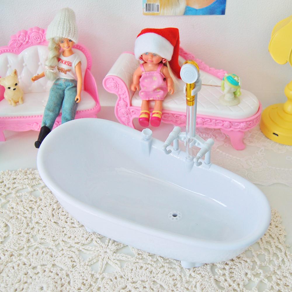 [핑크 추가]물나오는 미니어처 욕조(2컬러)/인형 데코 소품 인형용