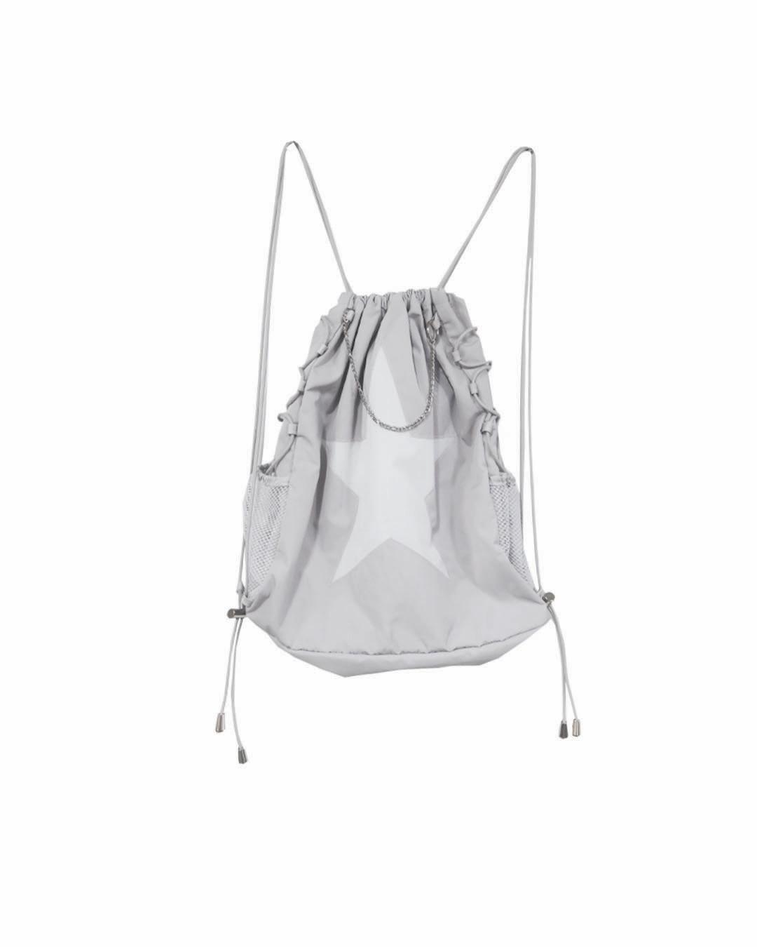 Star gym sack _ light grey
