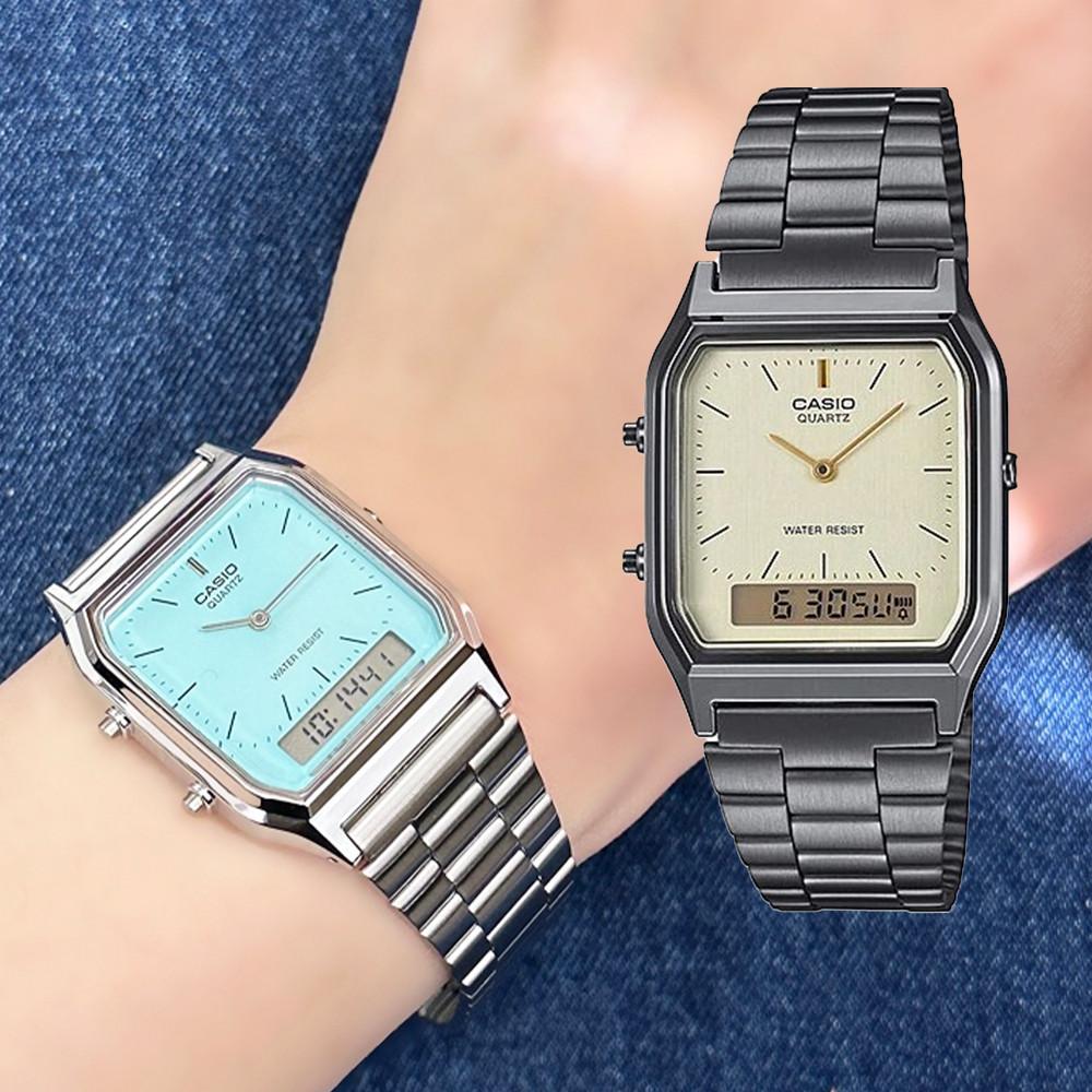 카시오 스탠다드 쿼츠 손목시계 AQ-230GG-9A AQ-230A-2A