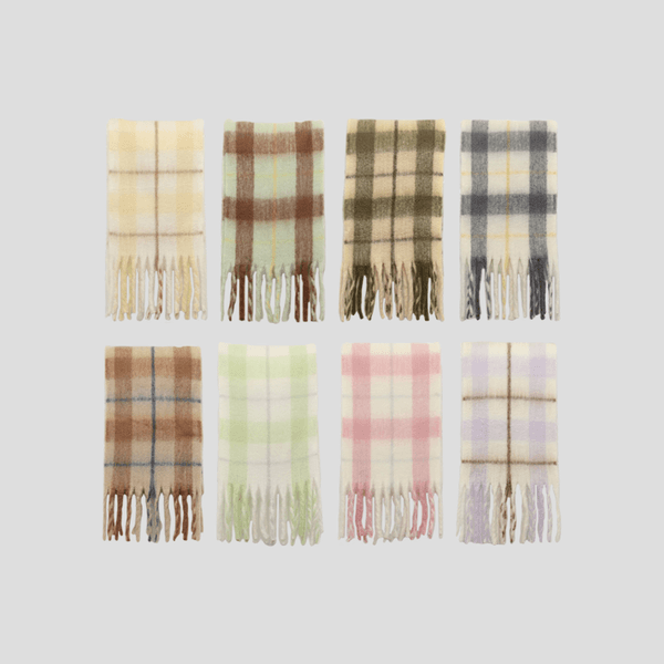 [당일발송] pastel check muffler ( 8 color )