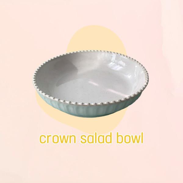 Crown salad bowl
