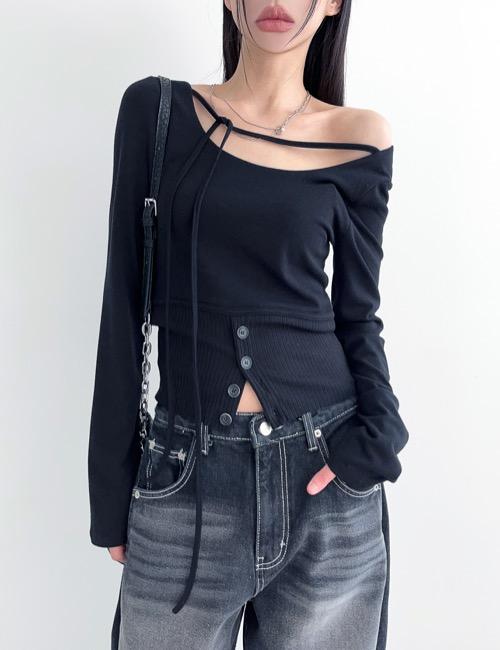 tencel two-way strap top