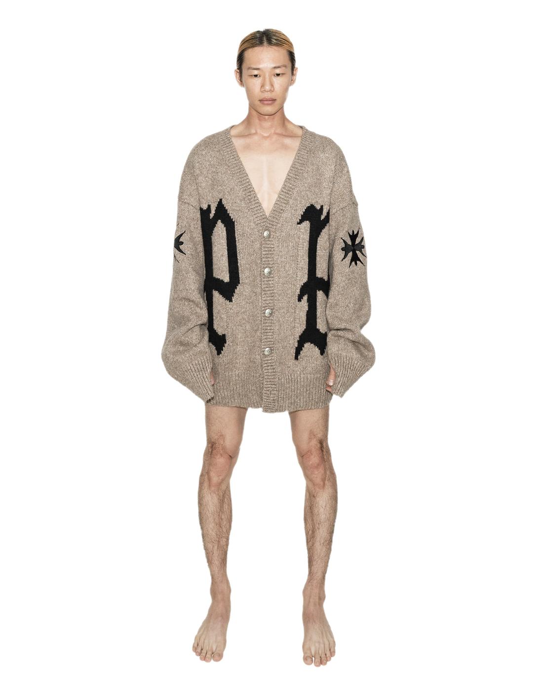 PP Embroidered Cardigan (CAMEL)