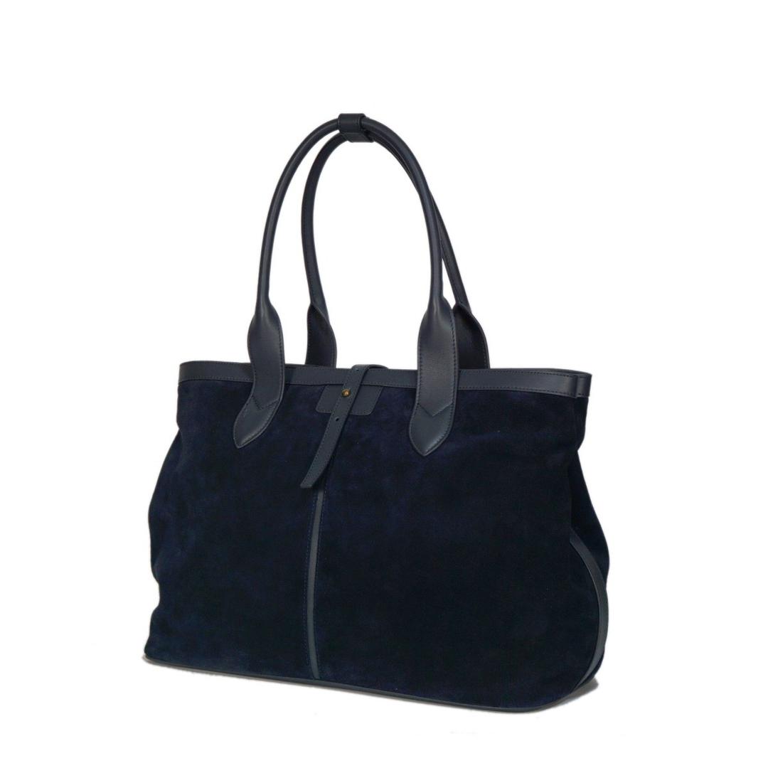 AP 050 Navy Suede Tote Bag