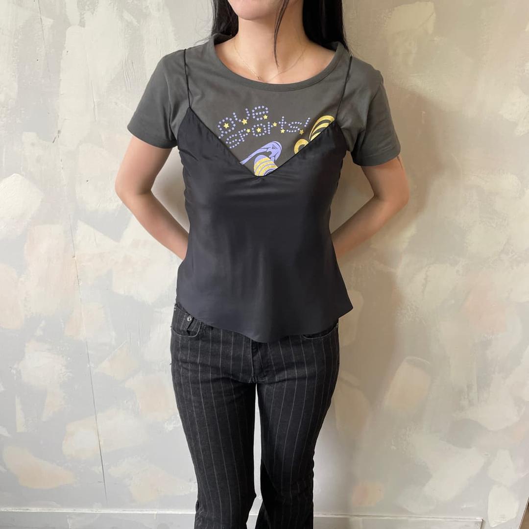 POLO 랄프로렌 블랙 실크 탑  | 후루츠패밀리