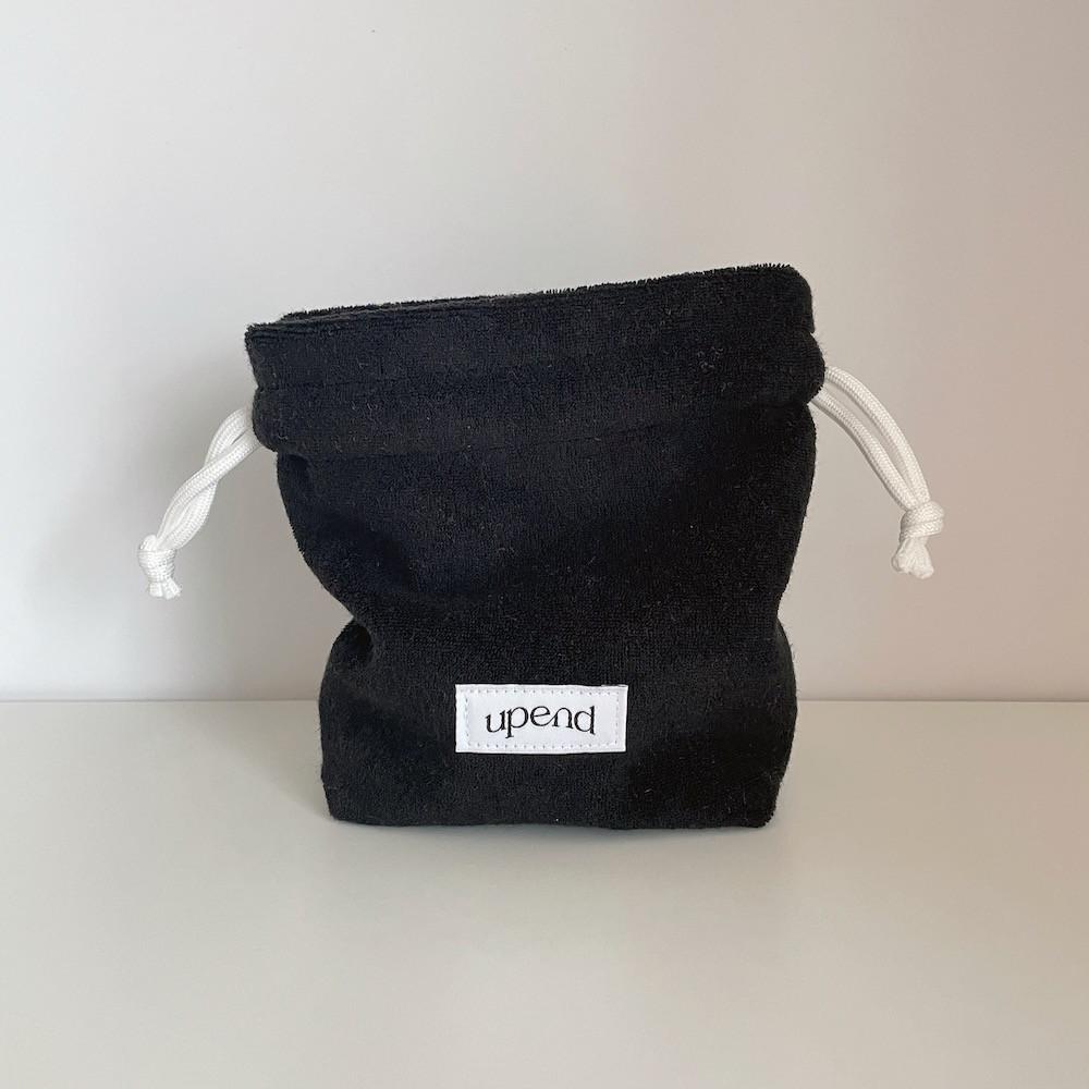 테리 스트링 파우치 Terry String Pouch (black)