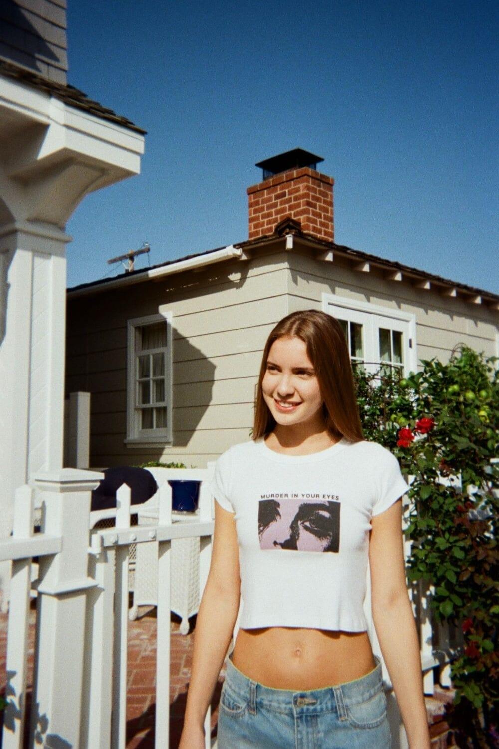 Ashlyn Eyes Top - White / XS/S