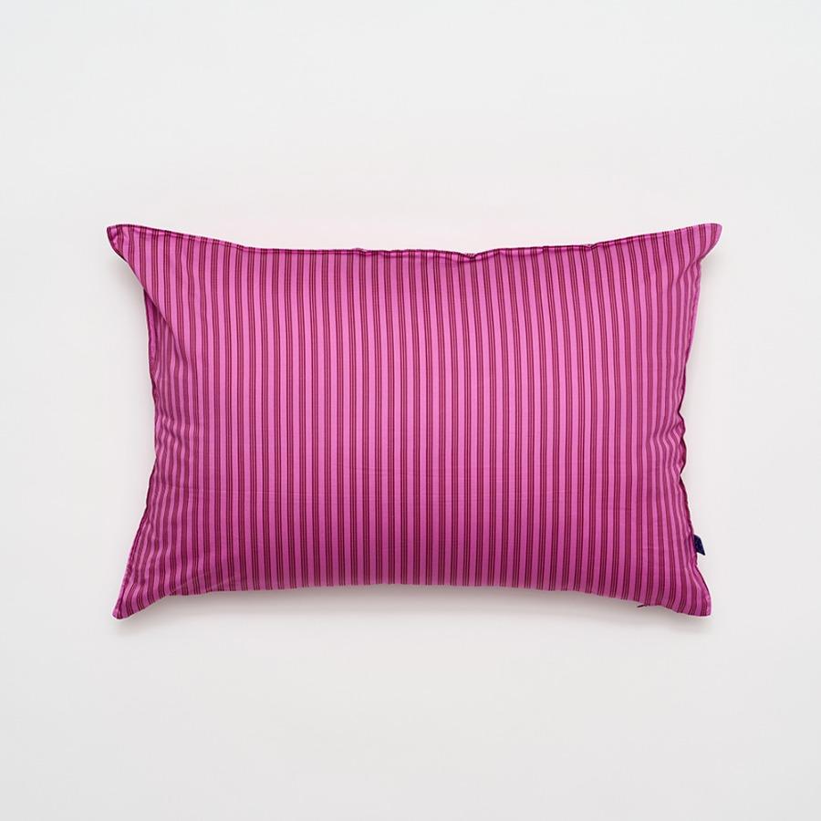 MG100 마젠타 체인스트라이프 60수 베개커버 (코튼, 사틴 가공)