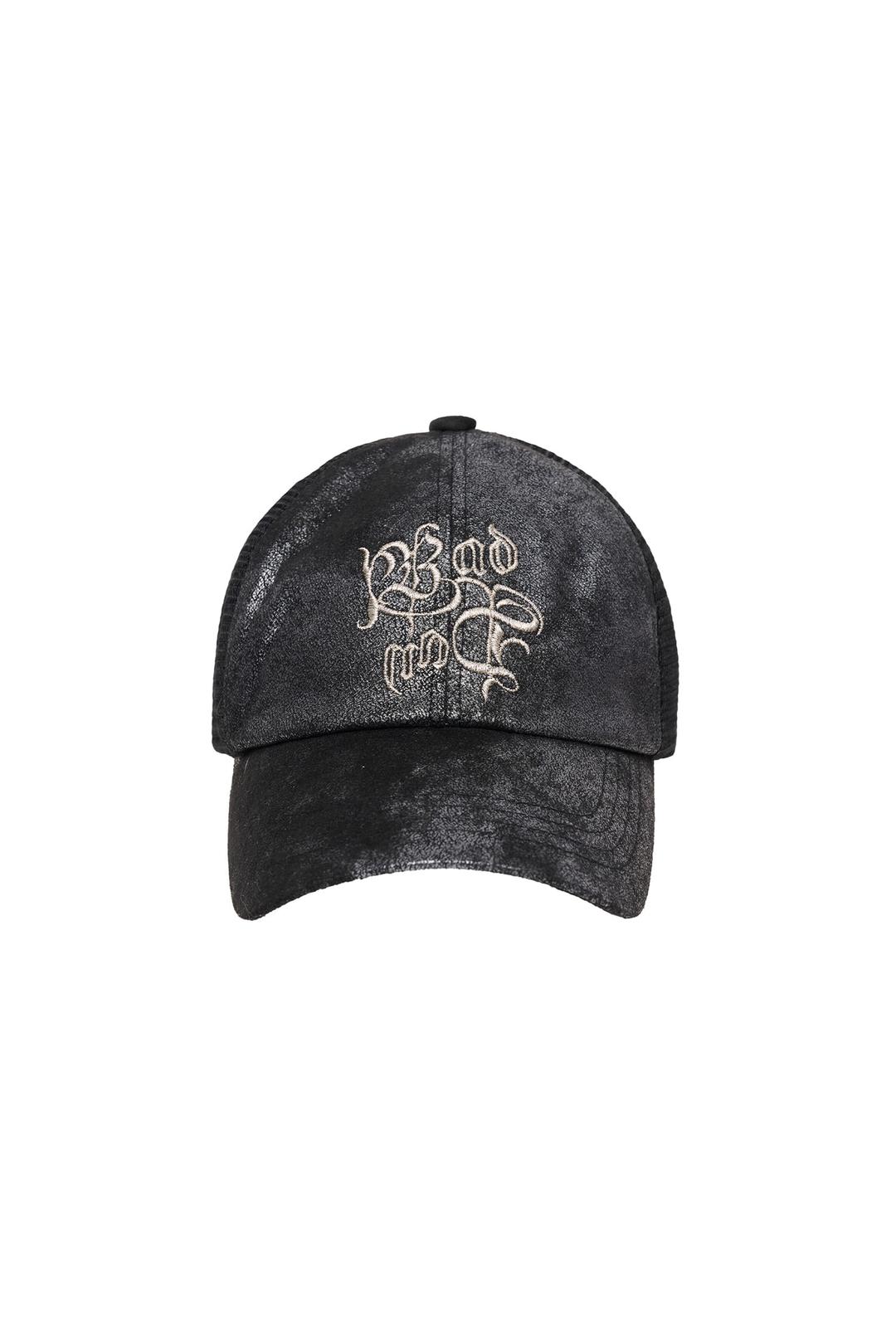Stone Trucker Mesh Ball Cap Stone Black