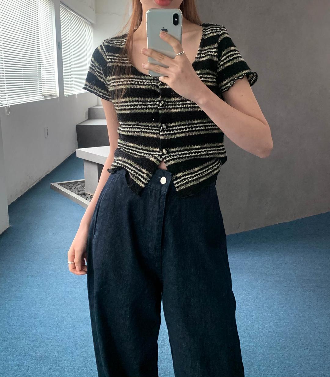 knitting cardigan (2color)