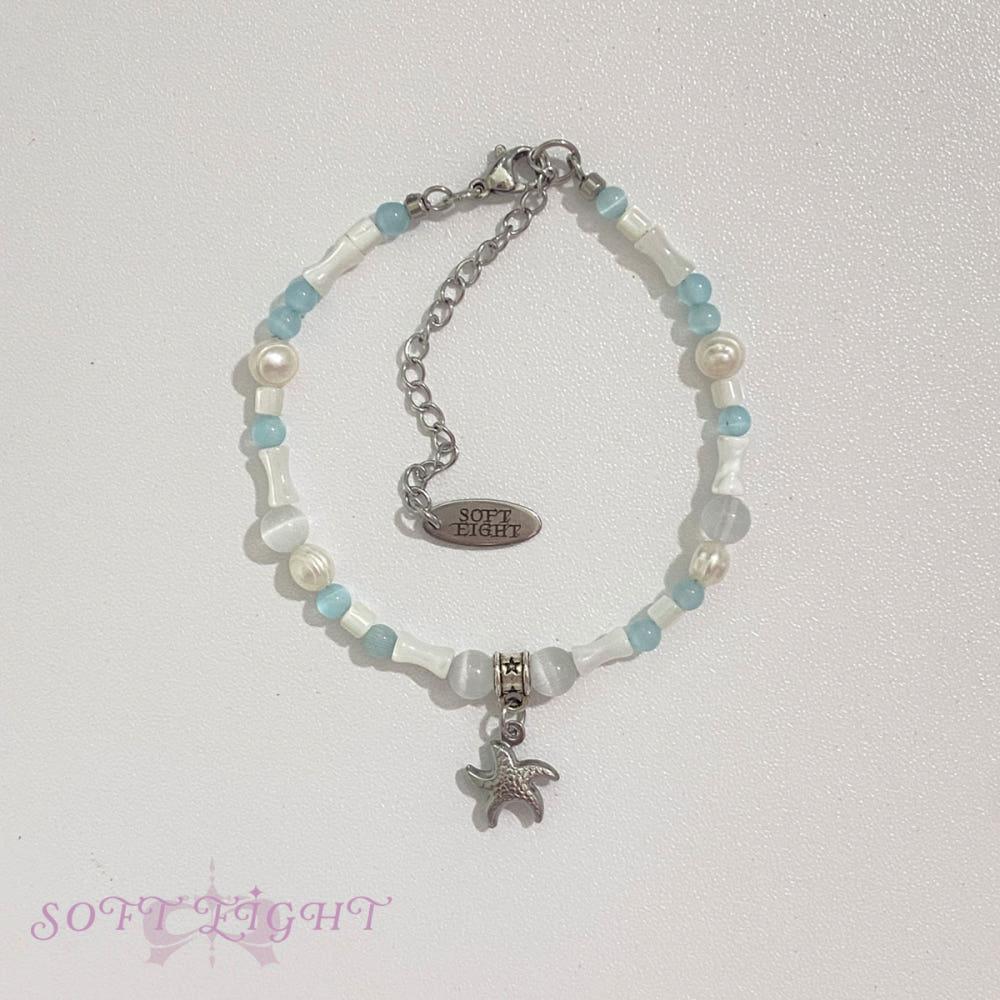 [SOFT EIGHT⋆쏘엣] Aqua starfish bracelet