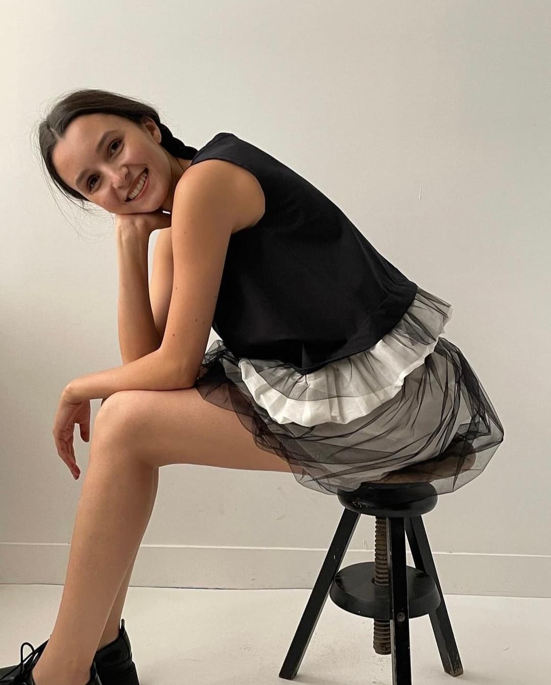 (새상품) SHANSHAN RUAN 오간자 스커트 38 | 후루츠패밀리