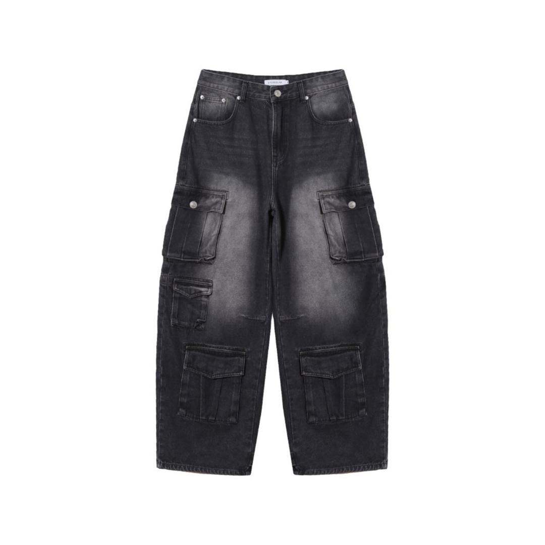 멀티 카고 데님 팬츠