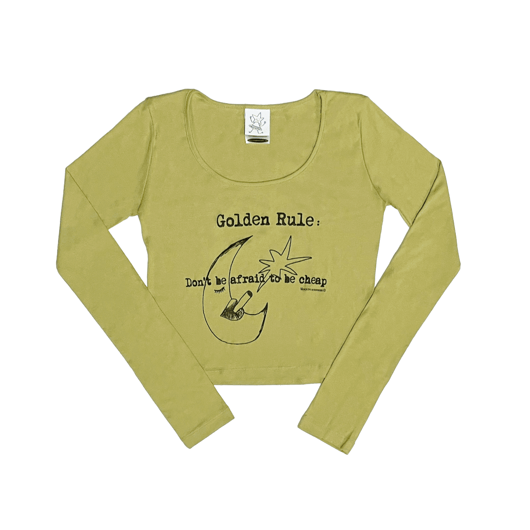 Golden Rule: Don't be afraid to be cheap MINI LONG-SLEEVED