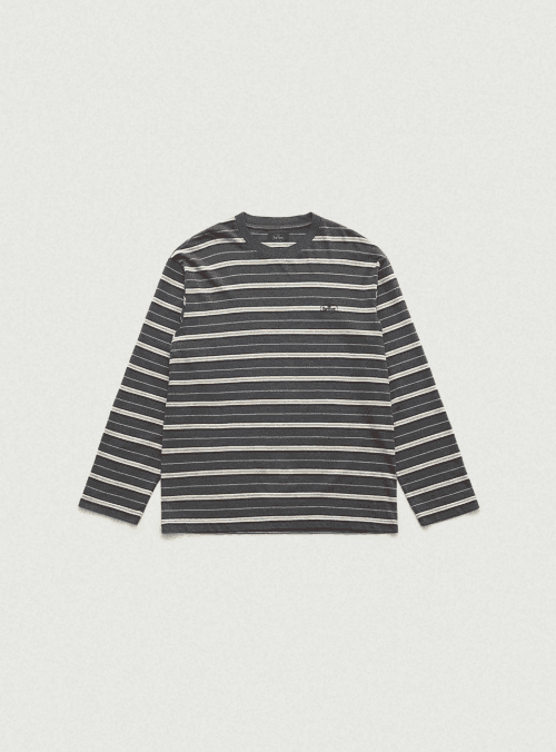 Lang Stripe Overfit T-shirt_Grey