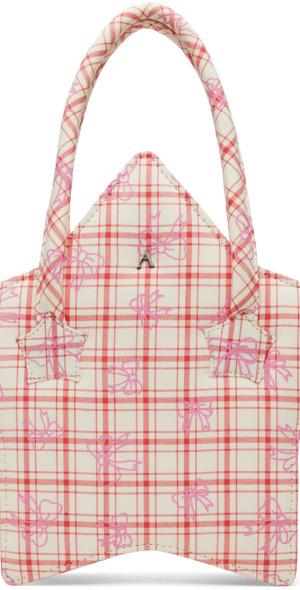 Ashley Williams Red & Off-White Star Bag