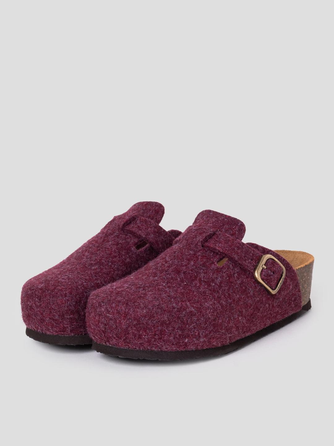 (WOMEN) 펠트 코르크 크로그 - 퍼플