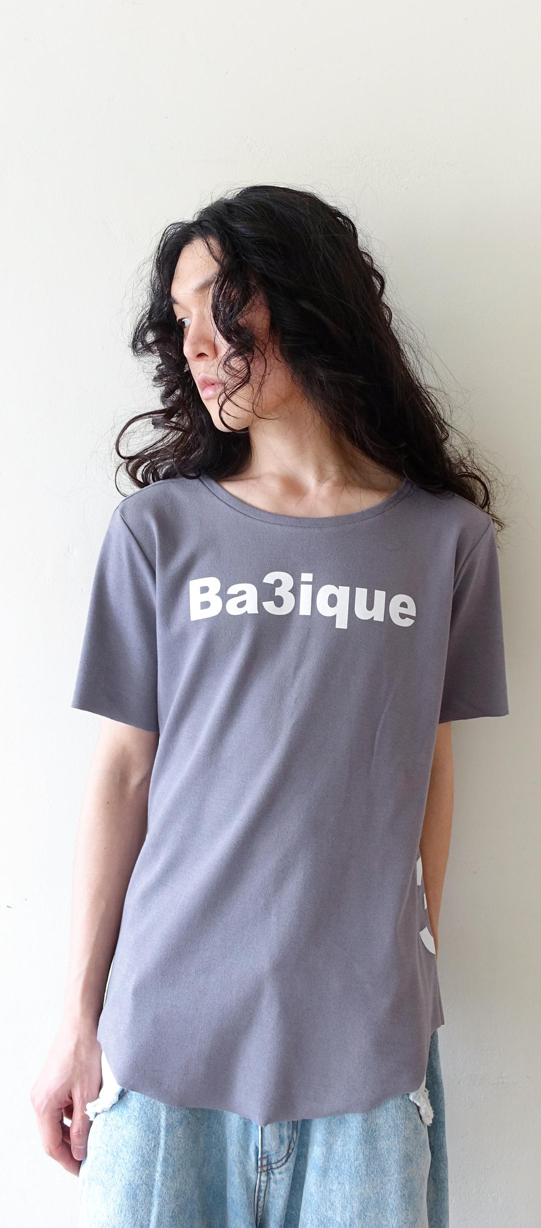 [fe.3] loose logo t-shirt (deep grey)