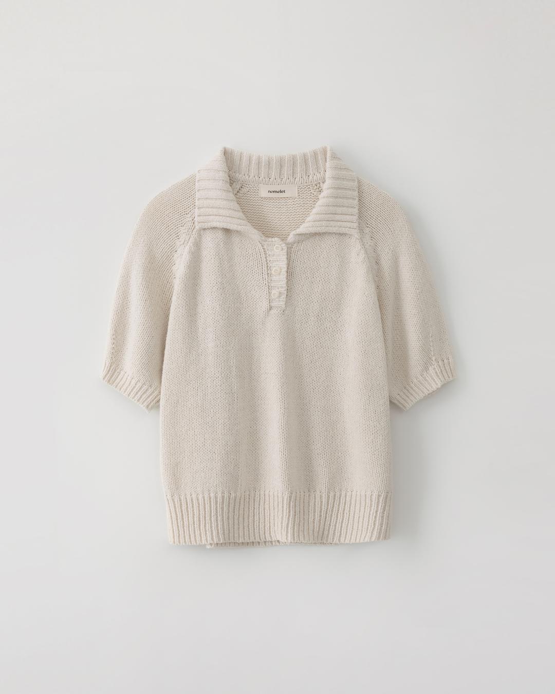 4/26 15:00 발매예정: Chloe half knit - cream