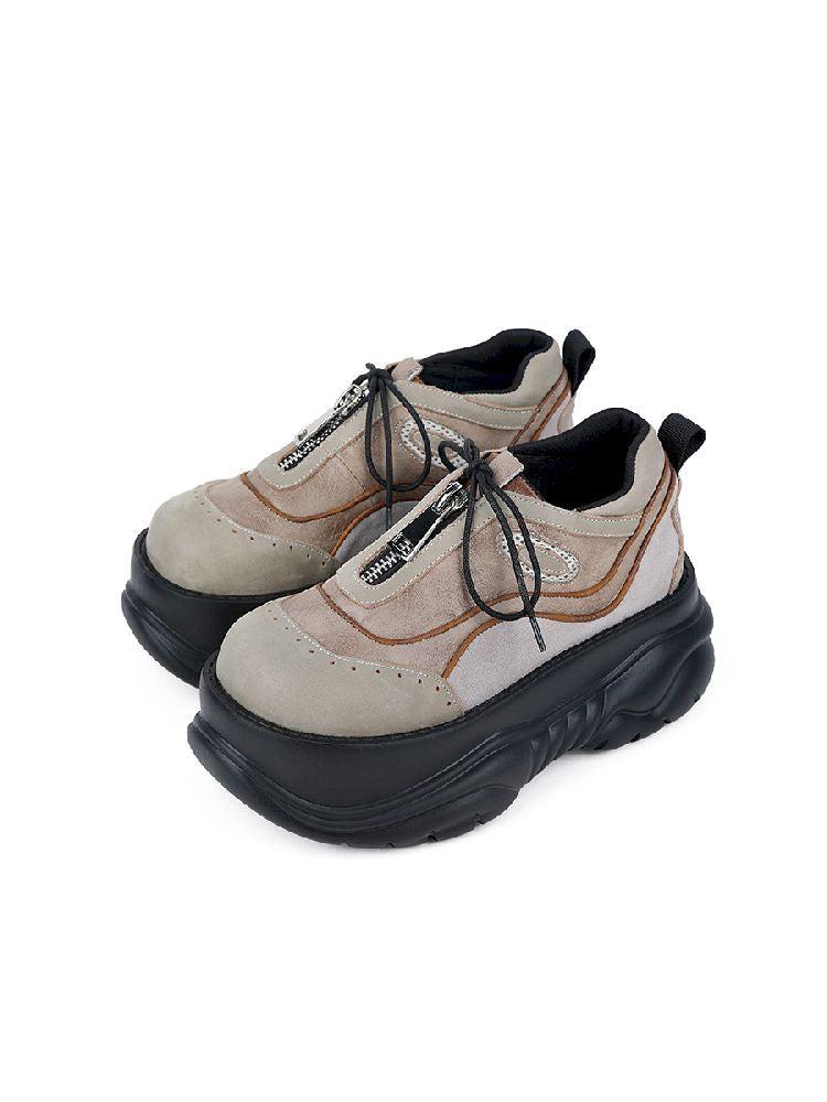 Scrap Style Design Thick Sole Shoes 【s0000011713】