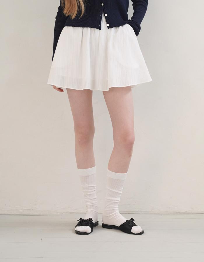 Lina skirt pants_ivory