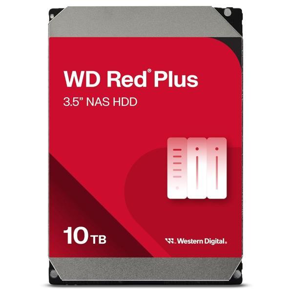 Western Digital WD 레드 플러스 NAS 내장 하드 드라이브 10TB HDD 7200 RPM SATA 6 Gb/s CMR 256 MB 캐시 9cm (WD101EFBX)