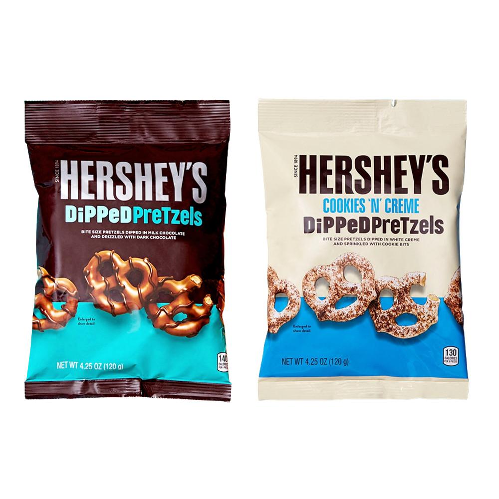 허쉬 초코 프레첼 120g 밀크초코 쿠키앤크림 딥피드 프리첼