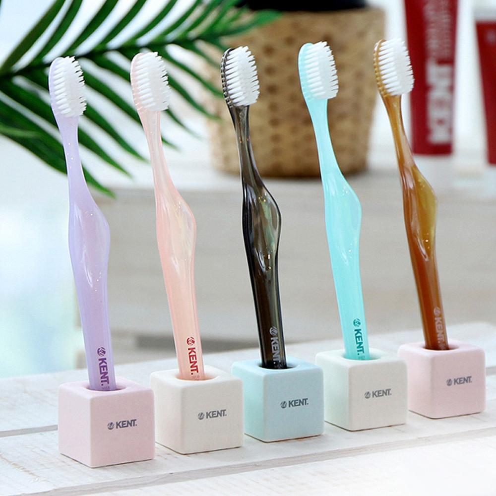 켄트 칫솔 시그니처 로얄 초극세모 칫솔 5P 서포트그립