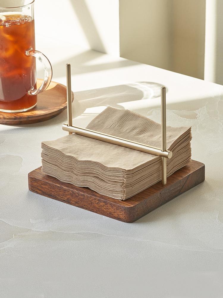 원목 황동 냅킨꽂이 홀더