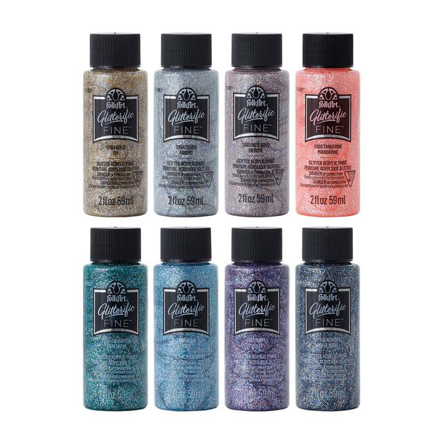 포크아트 글리터 파인 아크릴 물감 색상선택 FolkArt Glitterific Fine Acrylic Paint