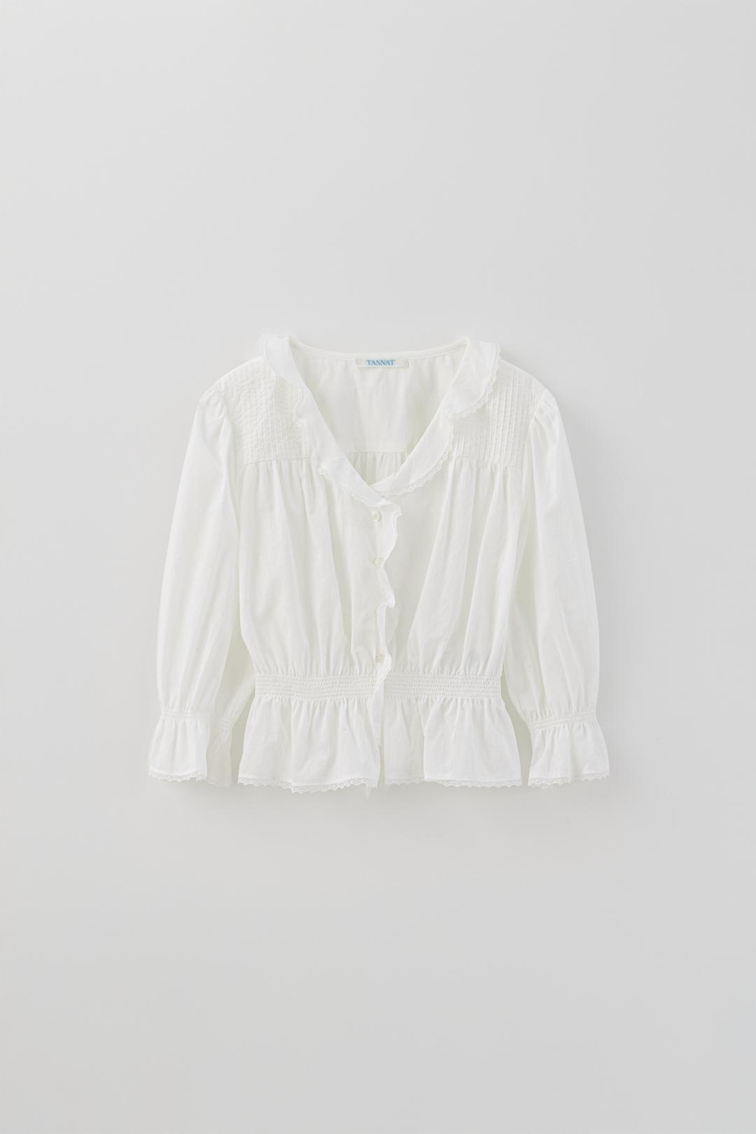 T/T Colette frill blouse (white)