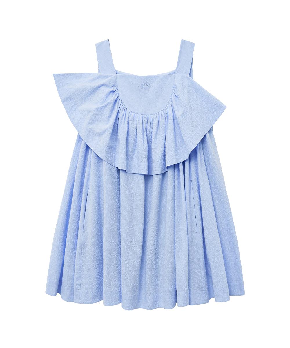 [X MINJUKIM] ROUND SHIRRING CANCAN DRESS - 2 colors