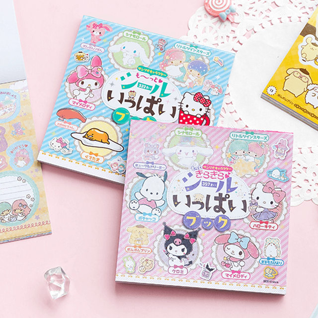 산리오 캐릭터 스티커북 세트