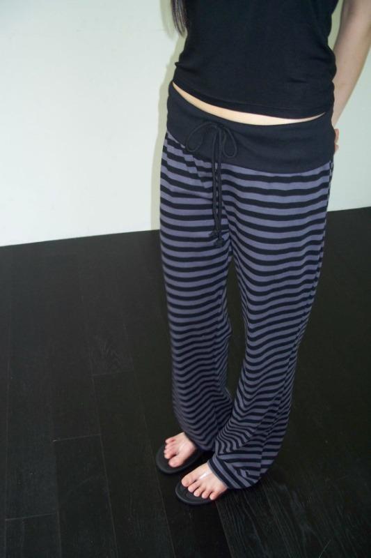 folding stripe pants (2color)