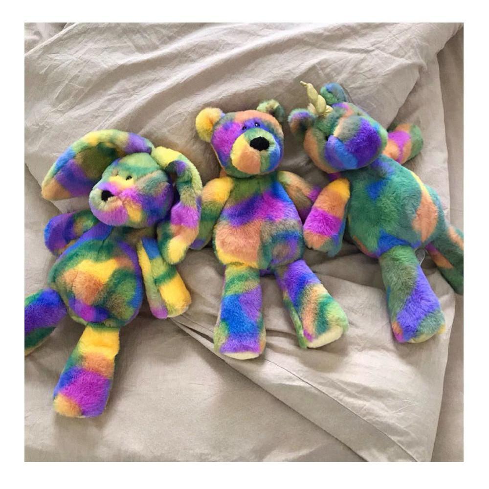 무지개 곰돌이 인형 토끼 유니콘 봉제인형 애착인형