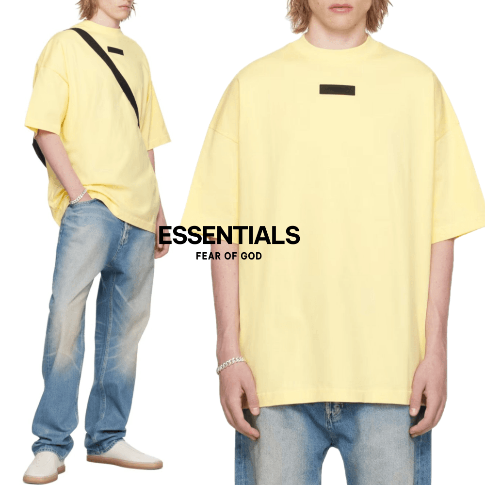 [24년신상] 피어오브갓 에센셜 반팔 티셔츠 남녀공용 피오갓 옐로우