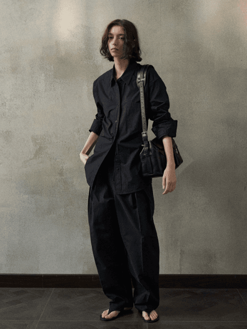 Dulce 슬림핏 퍼프 셔츠