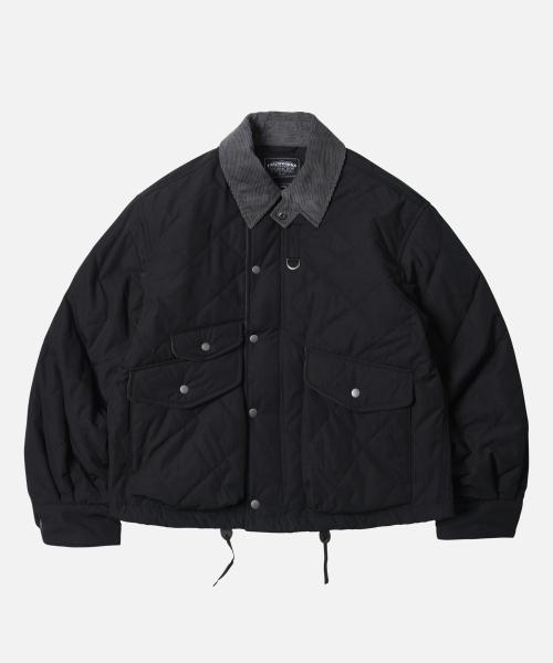 QUILTED HERITAGE HUNTING JACKET _ BLACK
