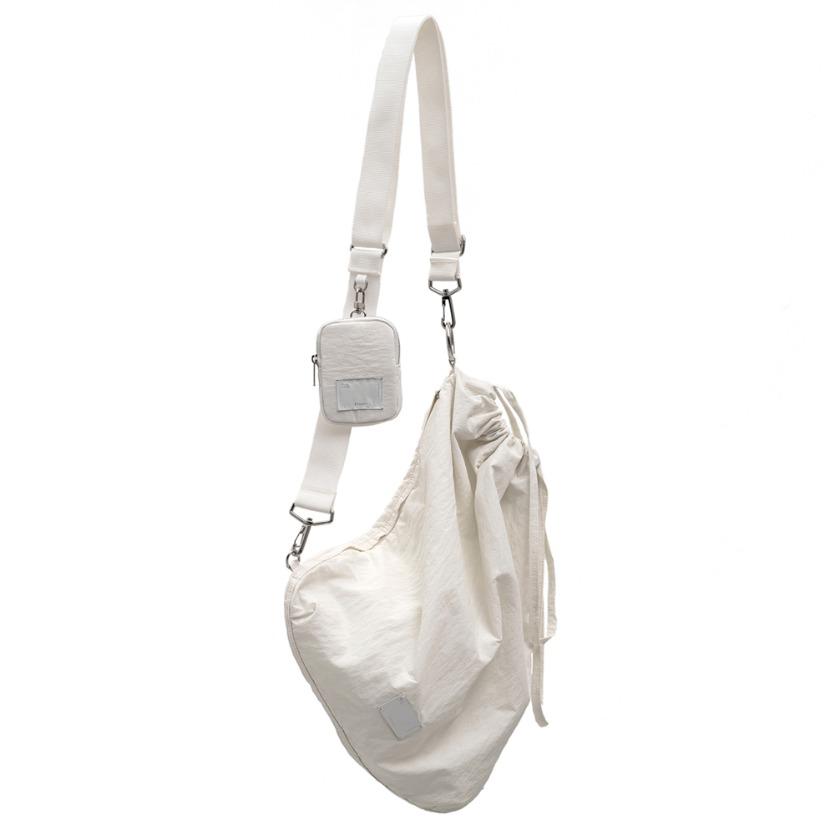FABRIC SLING BAG - WHITE
